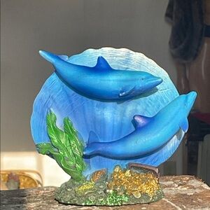 Blue Dolphin Sculpture